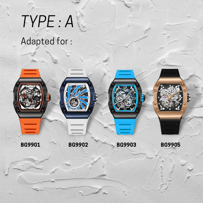Type A / Bonest Gatti Original Strap Rubber (7 color variants)
