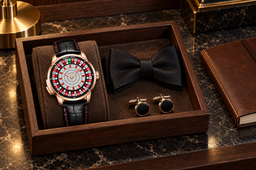 BONEST GATTI BG8004 watch in a refined formal valet-tray setting