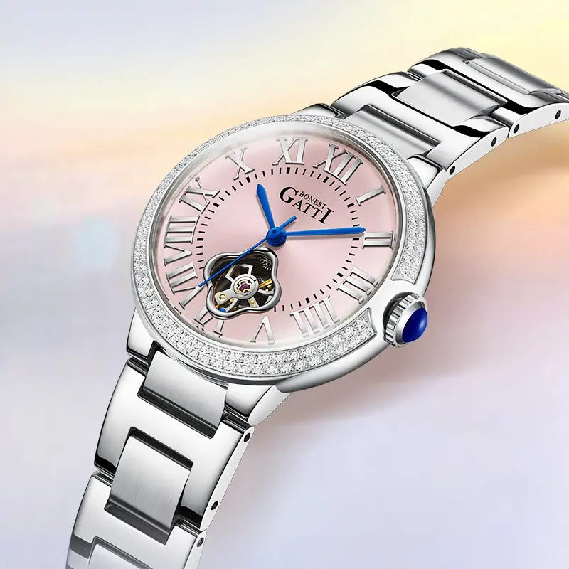 BG3006 Skeleton Automatic Women Watch