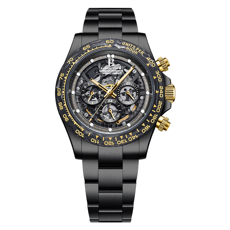 BG8019 Skeleton Automatic Multifunctional Watch