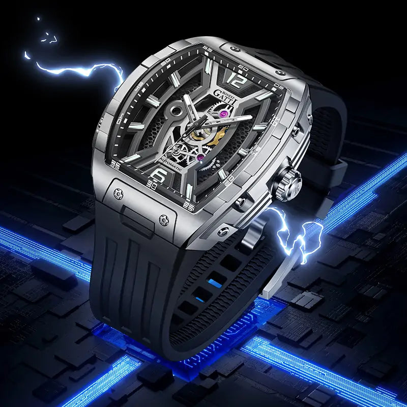 BG5601 Skeleton Automatic Tonneau Watch