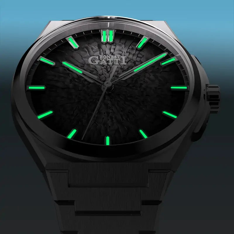 BG8013 Ice Crack Pattern Automatic Watch