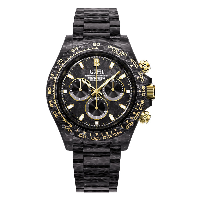 BG9012 Fully Luminous Carbon Fiber Automatic Mechanical Watch