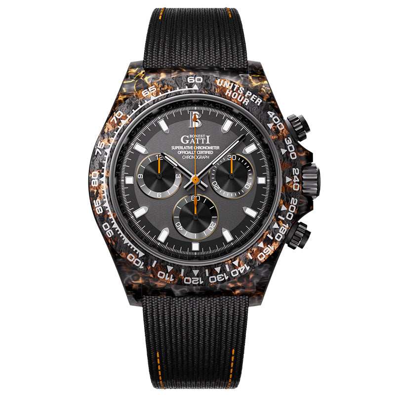 BG9010 Carbon Fiber Chronograph Watch