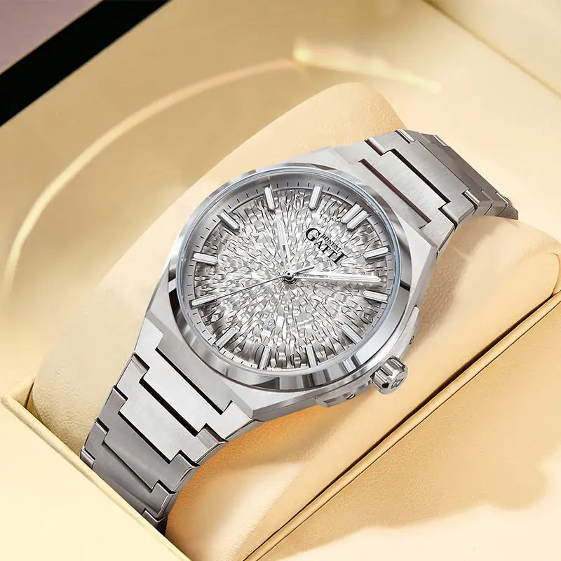 BG8013 Ice Crack Pattern Automatic Watch