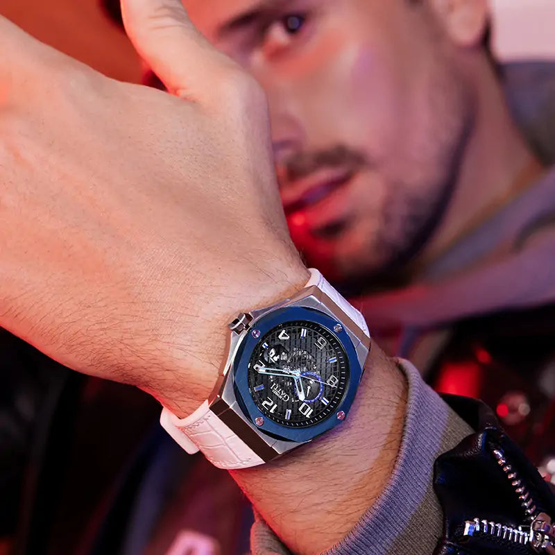 BG8701 Skeleton Automatic Date Watch