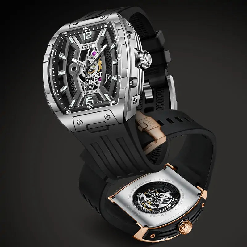 BG5601 Skeleton Automatic Tonneau Watch