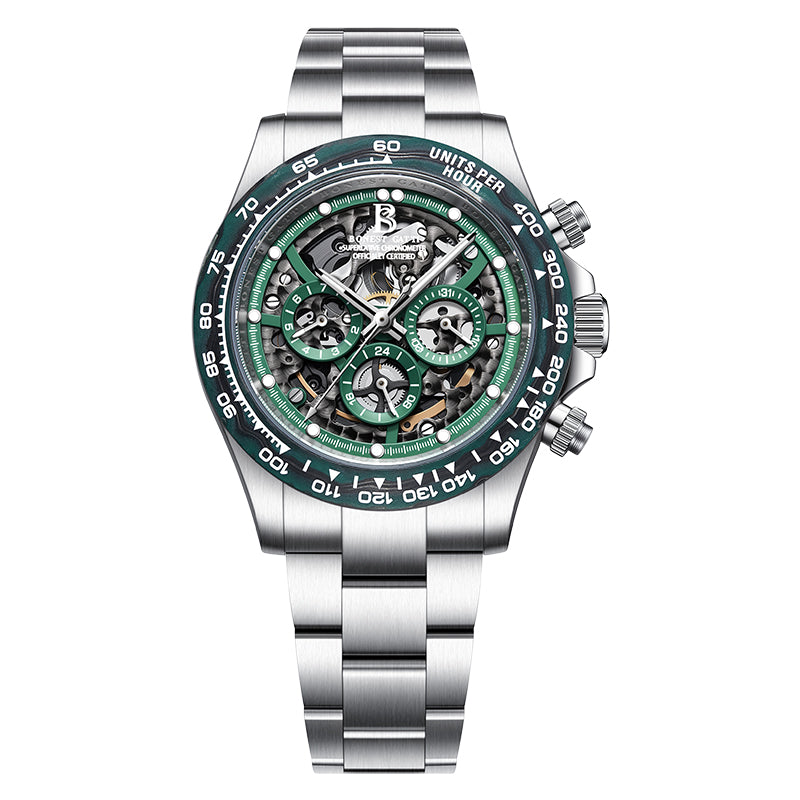 BG8019 Skeleton Automatic Multifunctional Watch