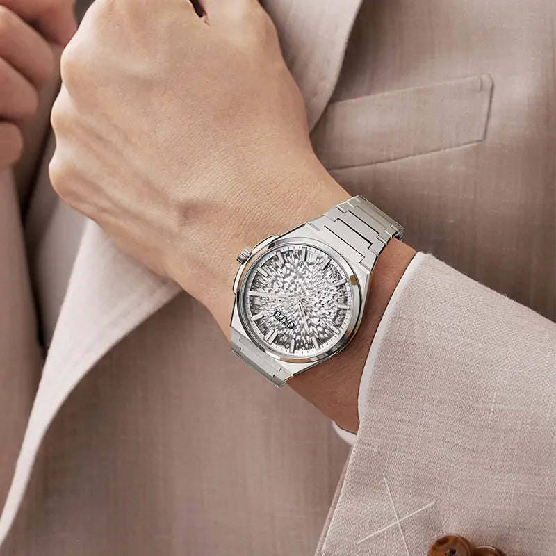 BG8013 Ice Crack Pattern Automatic Watch