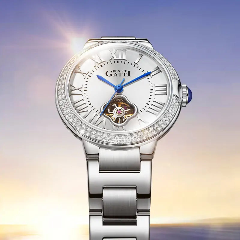 BG3006 Skeleton Automatic Women Watch