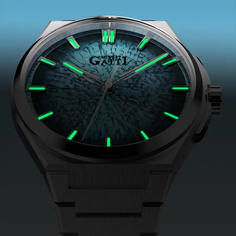 BG8013 Ice Crack Pattern Automatic Watch