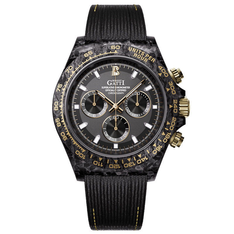 BG9010 Carbon Fiber Chronograph Watch