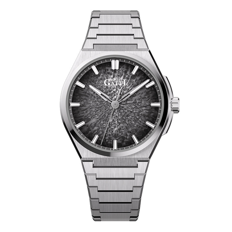 BG8013 Ice Crack Pattern Automatic Watch