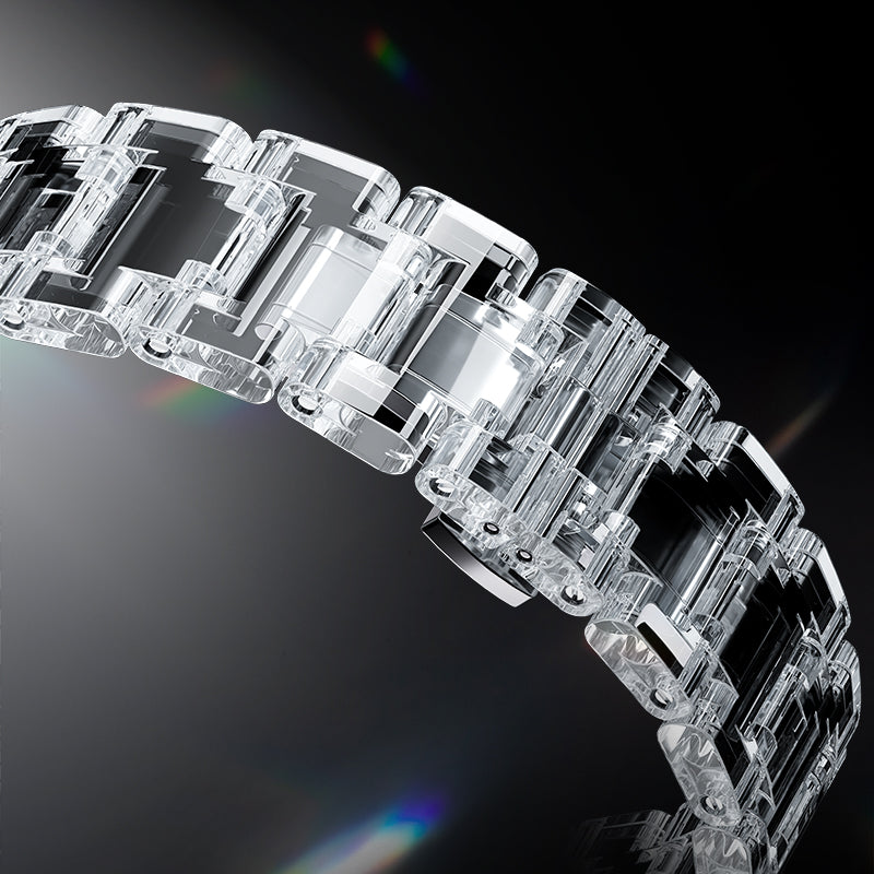 BG7002 Rainbow Bezel Skeleton Tourbillon Automatic Watch