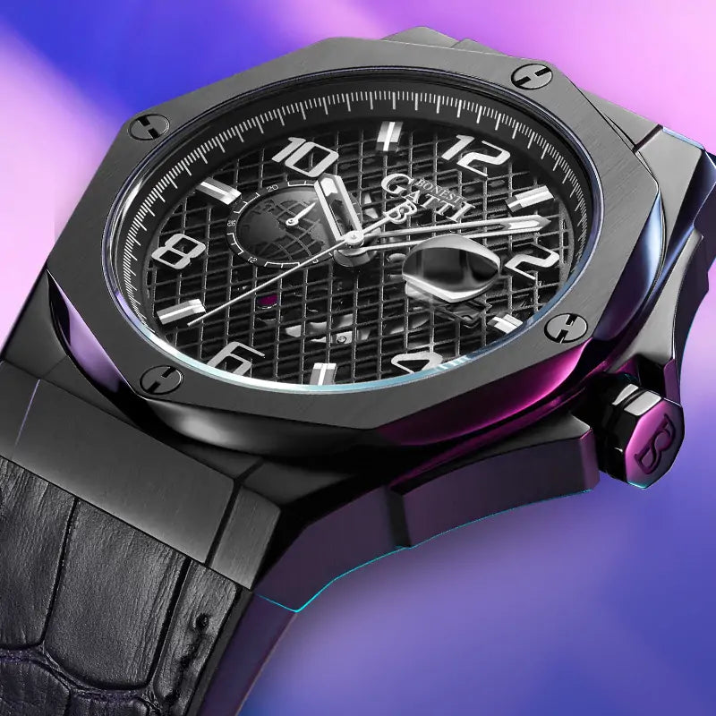 BG8701 Skeleton Automatic Date Watch