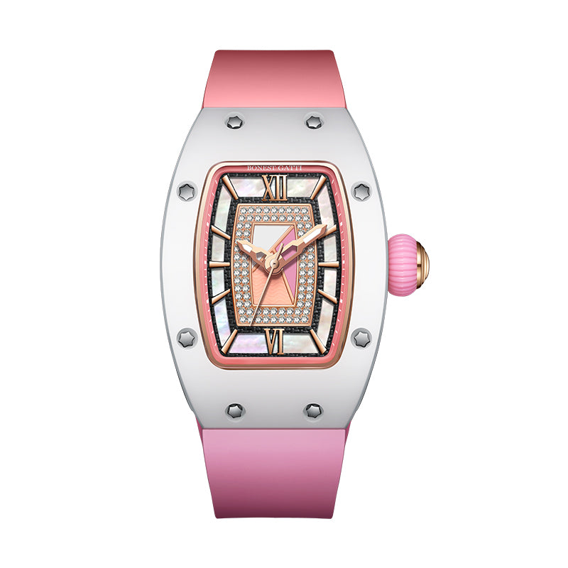 BG3003 Women Skeleton Tonneau Automatic Watch