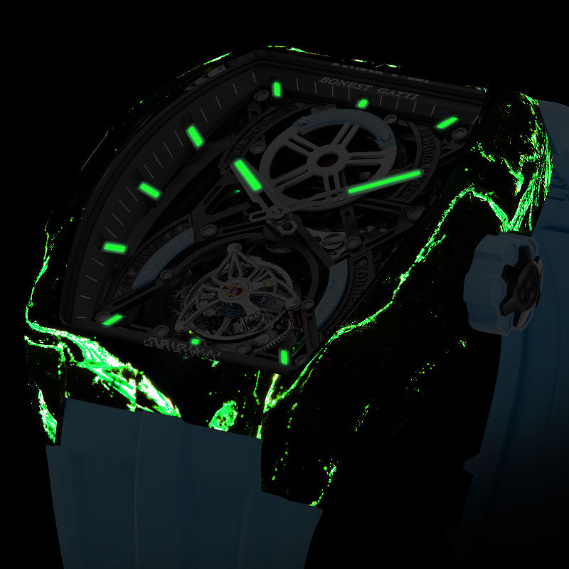 BG9006 Carbon Fiber Tonneau Automatic Tourbillon Watch