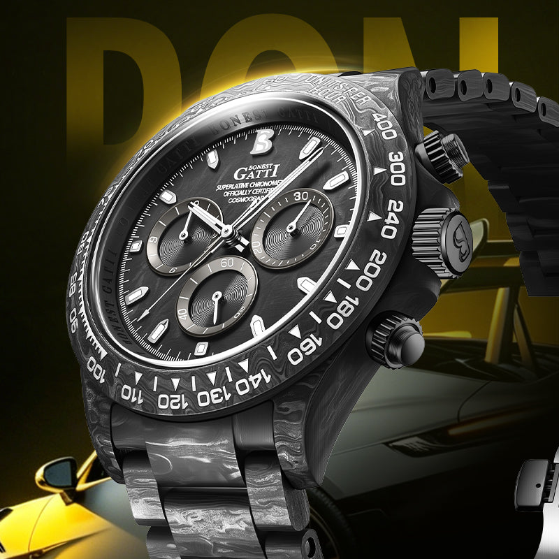 BG9012 Fully Luminous Carbon Fiber Automatic Mechanical Watch