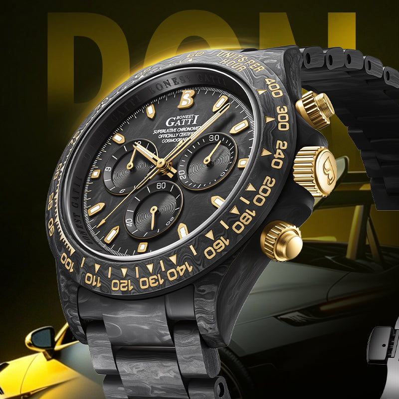 BG9012 Fully Luminous Carbon Fiber Automatic Mechanical Watch