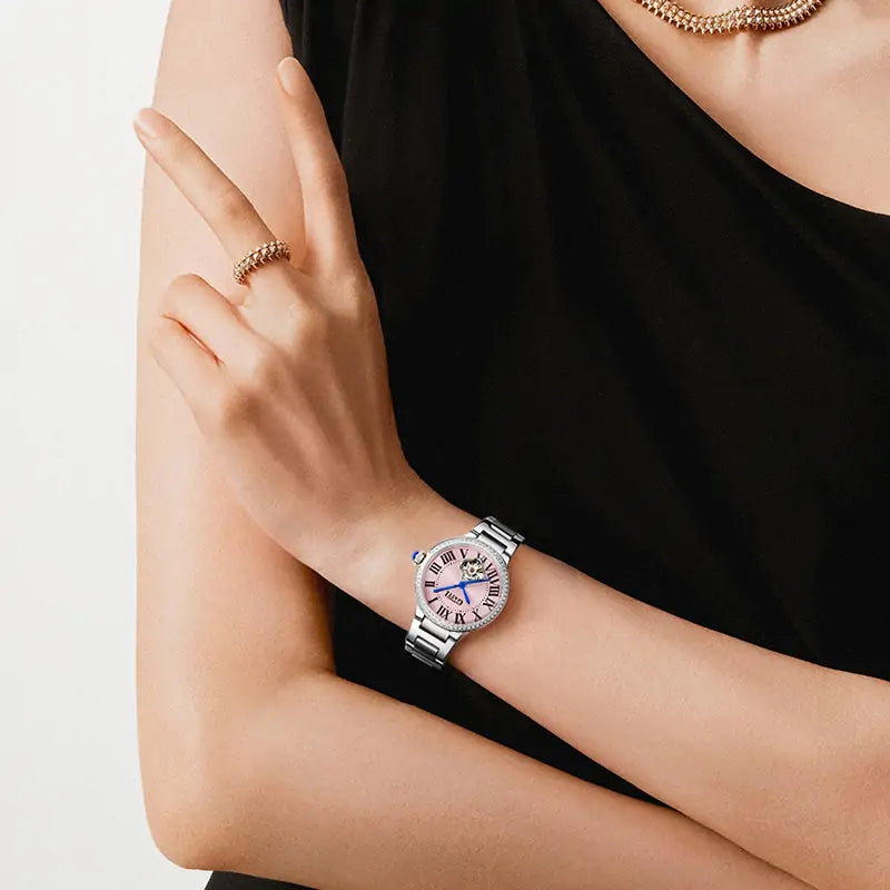 BG3006 Skeleton Automatic Women Watch