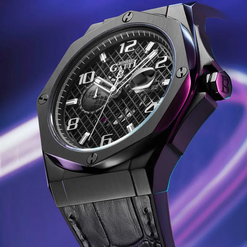 BG8701 Skeleton Automatic Date Watch