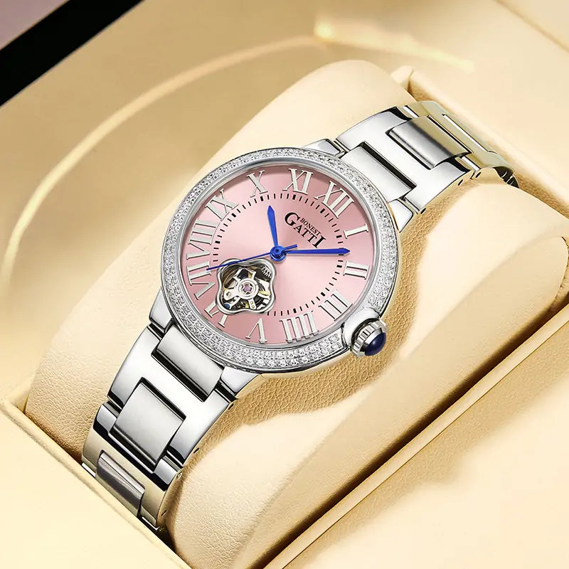 BG3006 Skeleton Automatic Women Watch