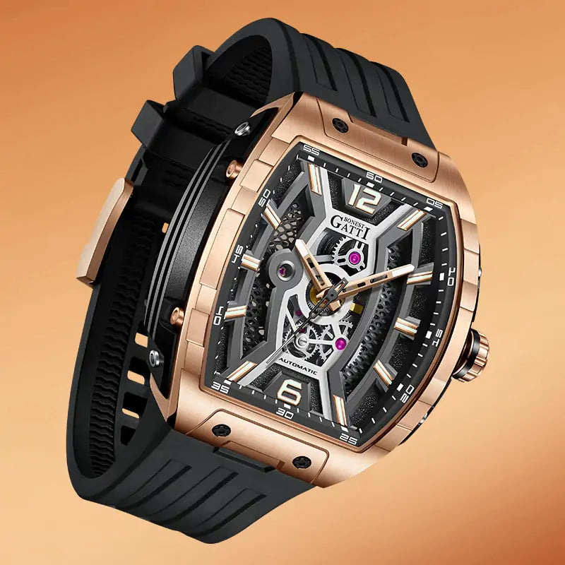 BG5601 Skeleton Automatic Tonneau Watch
