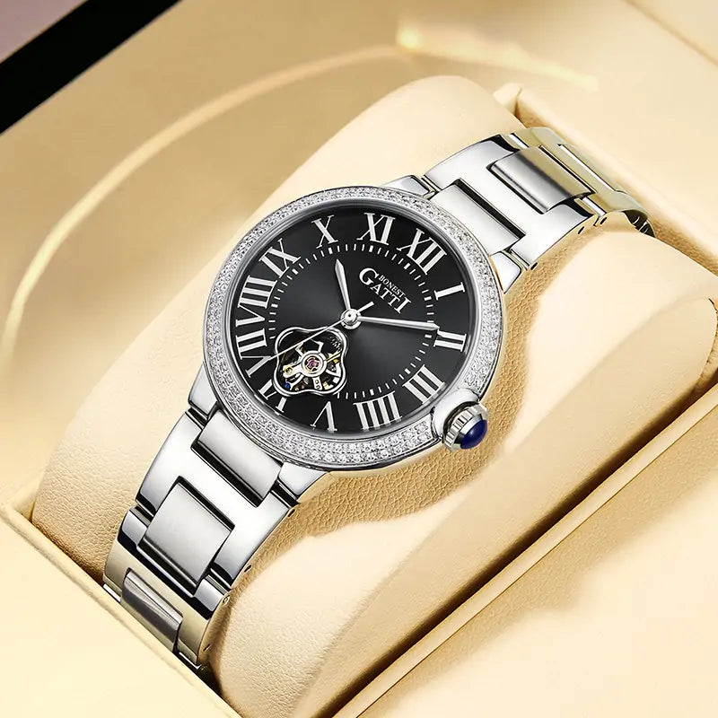 BG3006 Skeleton Automatic Women Watch