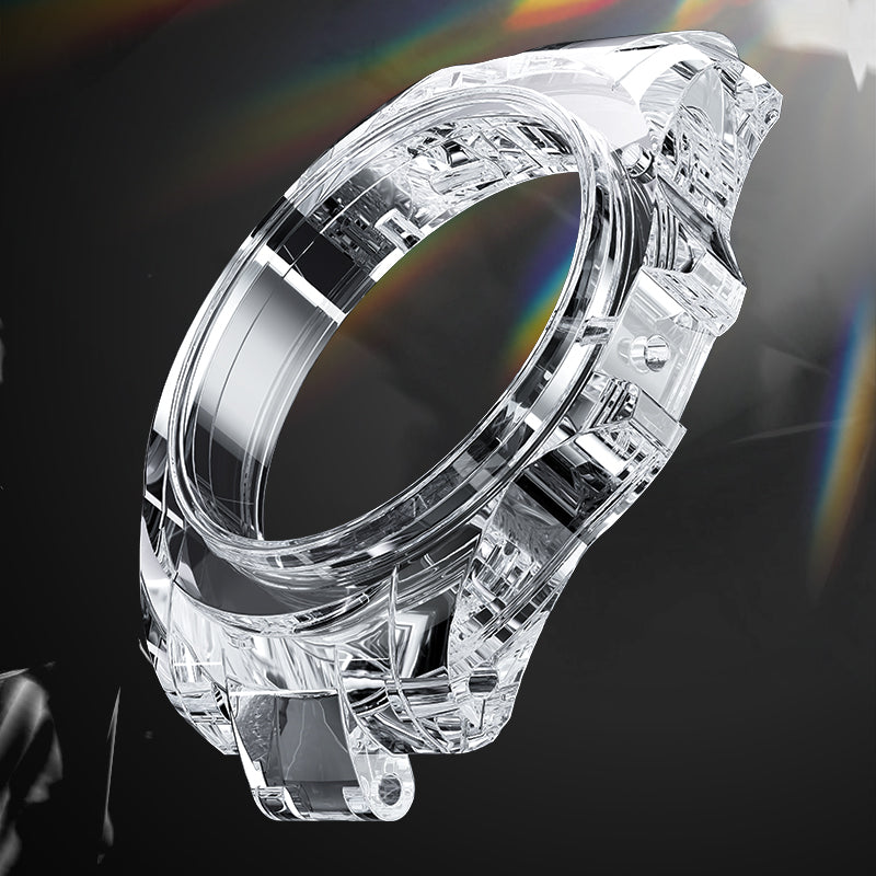 BG7002 Rainbow Bezel Skeleton Tourbillon Automatic Watch