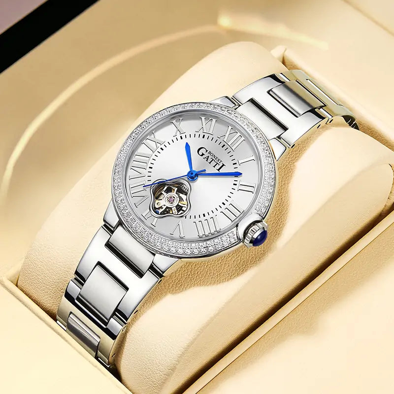 BG3006 Skeleton Automatic Women Watch