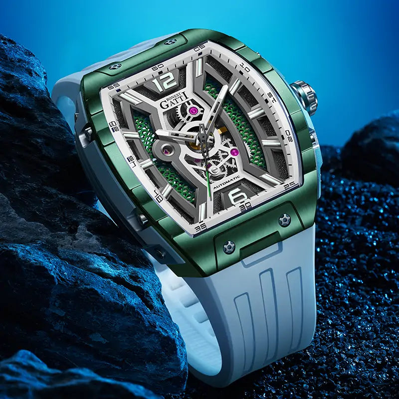 BG5601 Skeleton Automatic Tonneau Watch