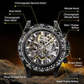 BONEST GATTI BG9014 chronograph dial and control guide