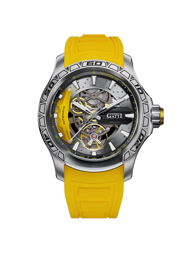 BG4005 Round Skeleton Automatic Watch