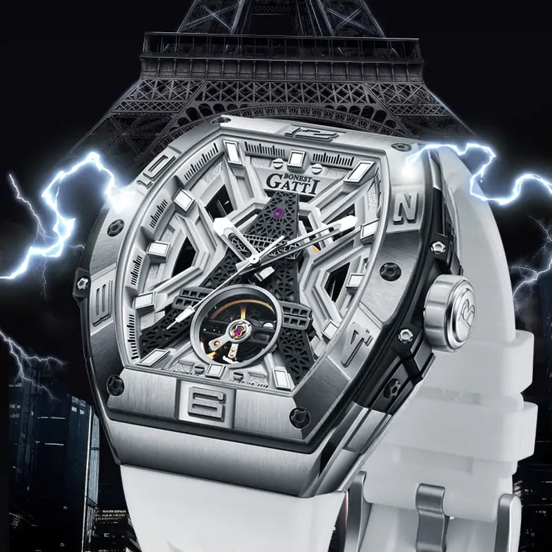 BG5001 Eiffel Tower Tonneau Automatic Watch