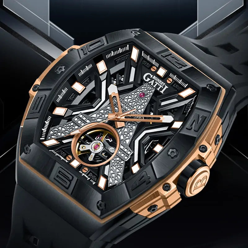 BG5001 Eiffel Tower Tonneau Automatic Watch