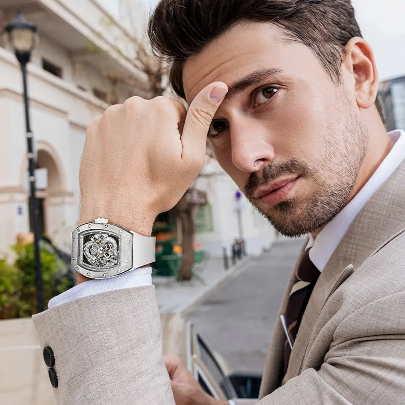 BG5003 Dragon Stainless Steel Automatic Watch