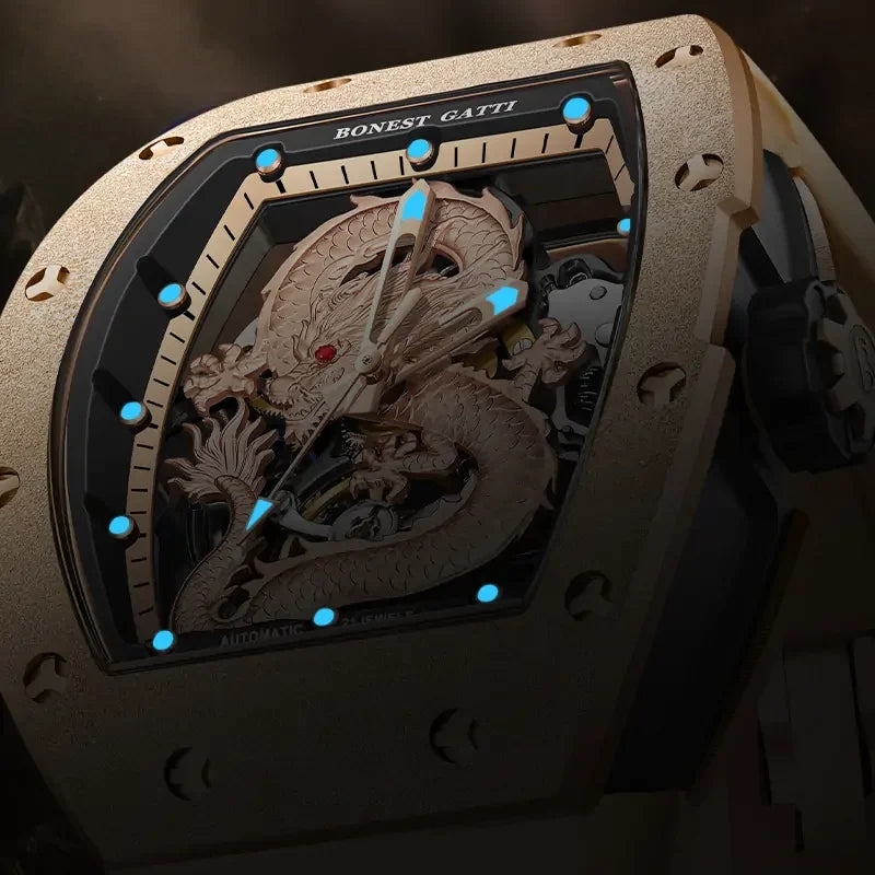 BG5003 Dragon Stainless Steel Automatic Watch