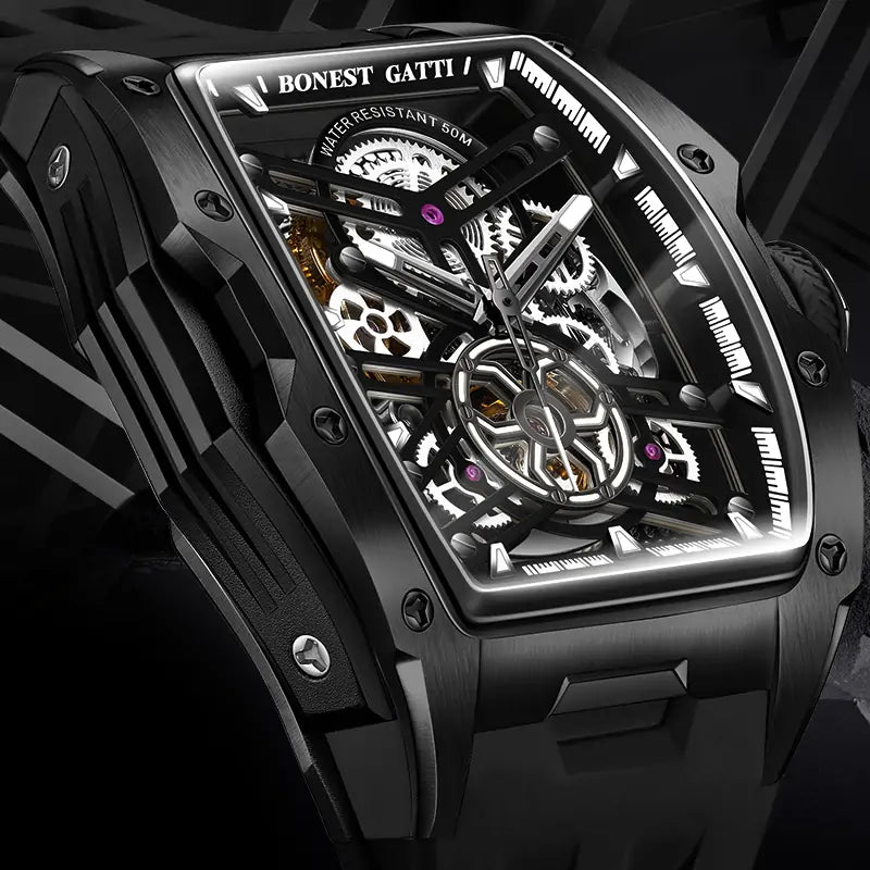 BG5502 Tonneau Skeleton Automatic Watch