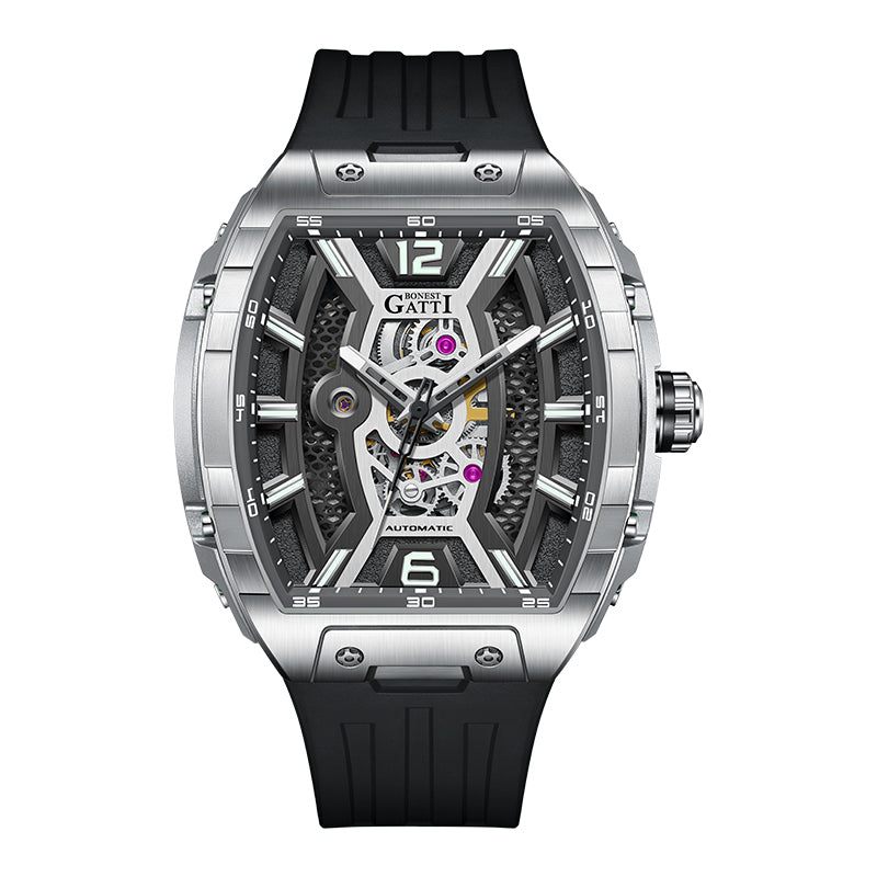 BG5601 Skeleton Automatic Tonneau Watch