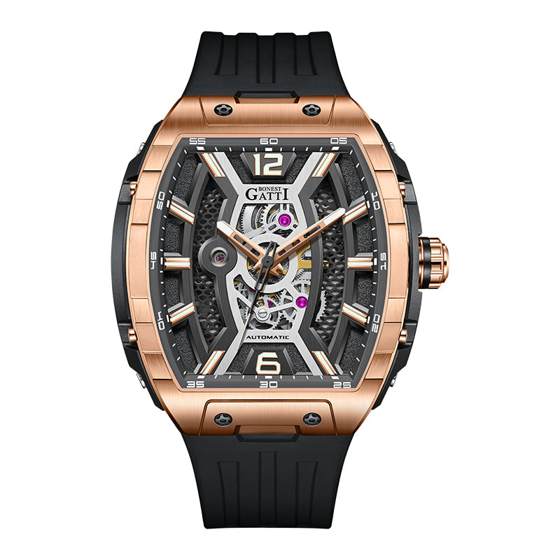 BG5601 Skeleton Automatic Tonneau Watch
