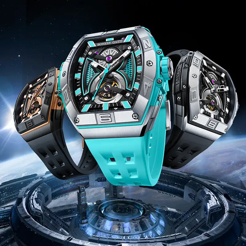 BG5701 Tonneau Skeleton Automatic Watch