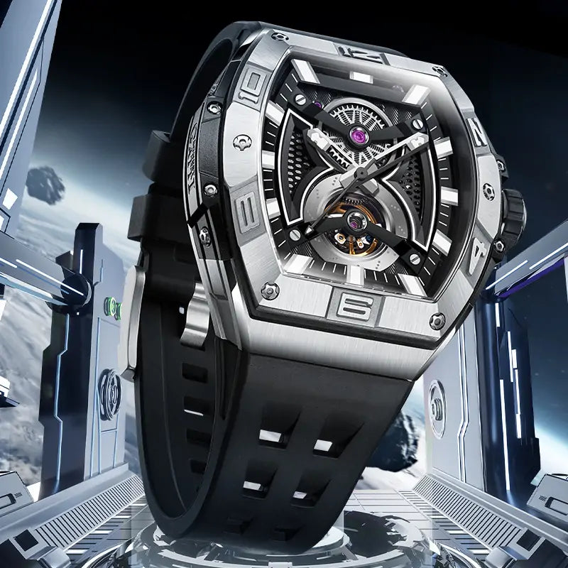BG5701 Tonneau Skeleton Automatic Watch
