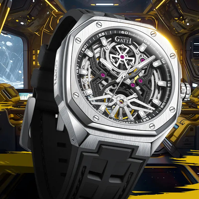 BG5802 Skeleton Automatic Watch