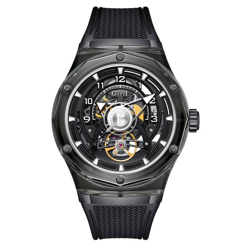 BG5806 K9 HD Crystal Case Mechanical Watch