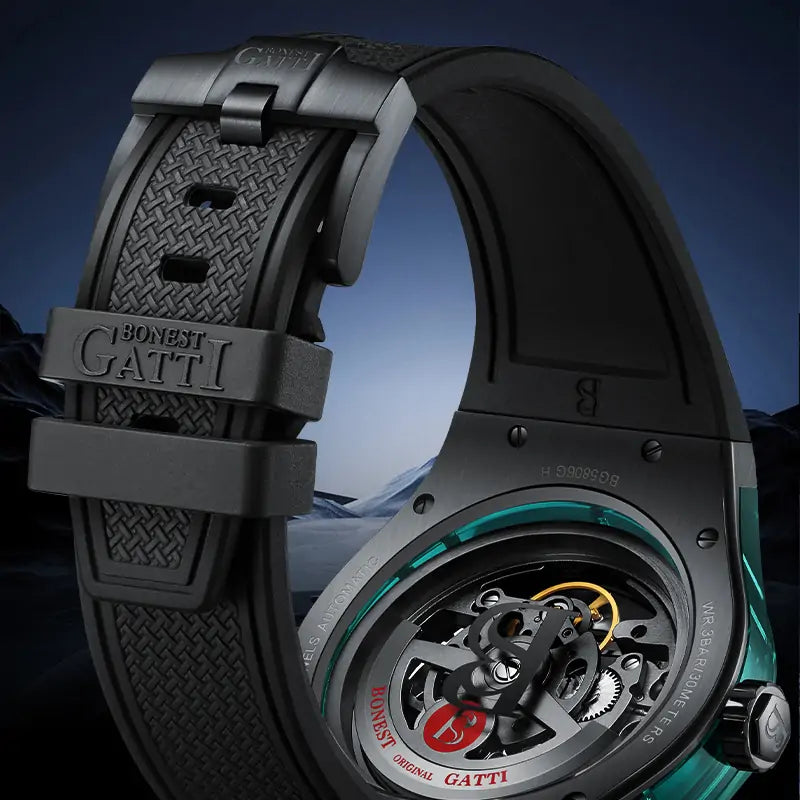 BG5806 Crystal Case Skeleton Automatic Watch