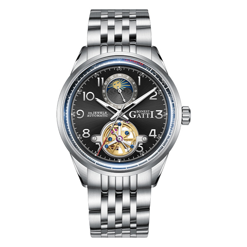 BG5808 Moon Phase Business Automatic Watch