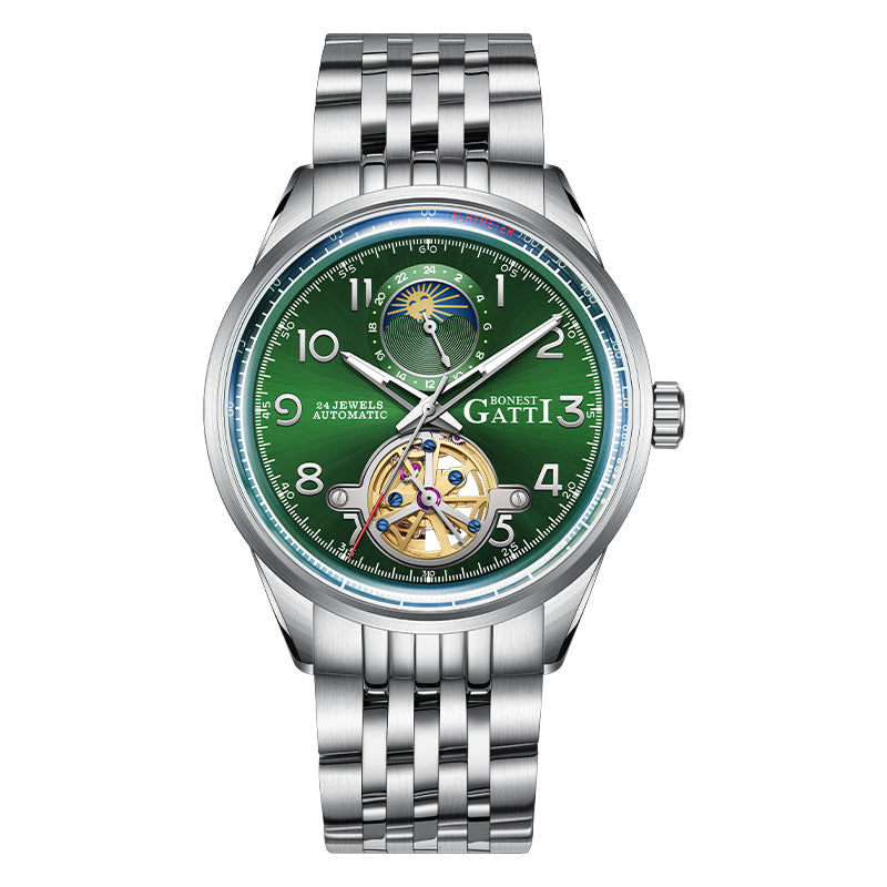 BG5808 Moon Phase Business Automatic Watch