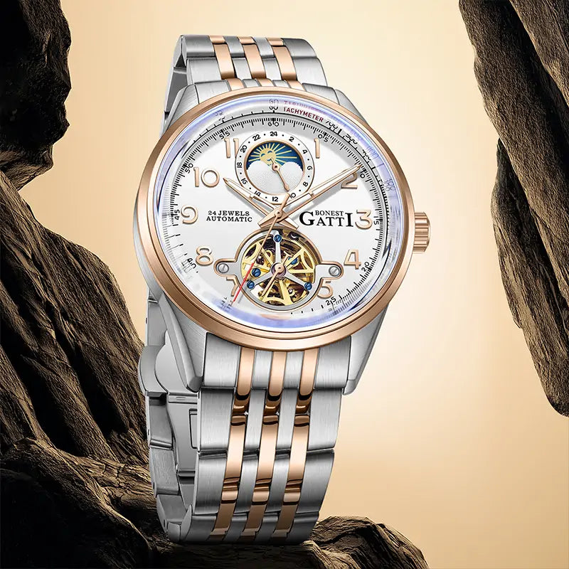 BG5808 Moon Phase Business Automatic Watch