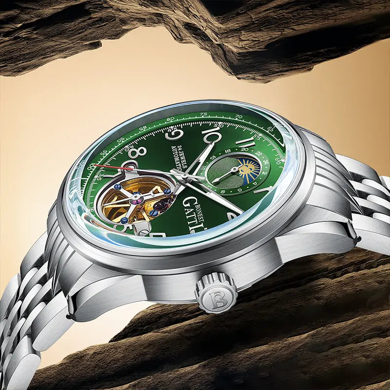 BG5808 Moon Phase Business Automatic Watch