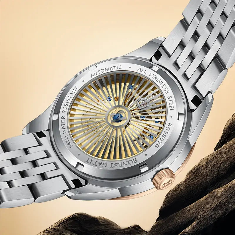 BG5808 Moon Phase Business Automatic Watch